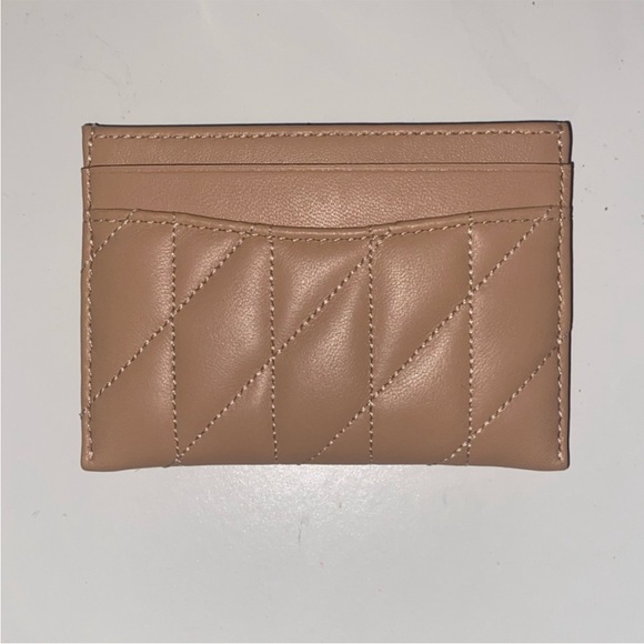 Coach quilted essentials wallet card case cream tan - Picture 2 of 5